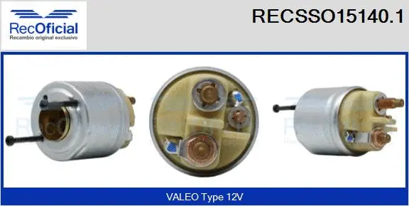 Solenoid Switch, starter (RECSSO15140.1)