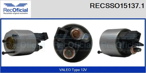 Solenoid Switch, starter (RECSSO15137.1)