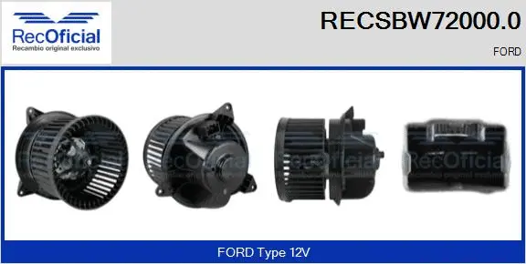 Interior Blower (RECSBW72000.0)