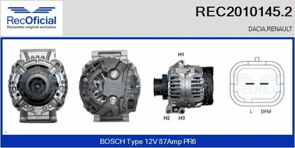 Alternator (REC2010145.2)