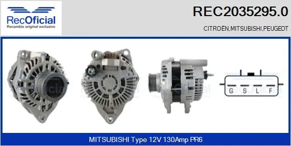 Alternator (REC2035295.0)