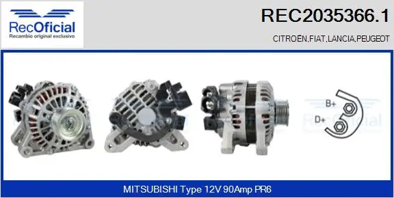 Alternator (REC2035366.1)