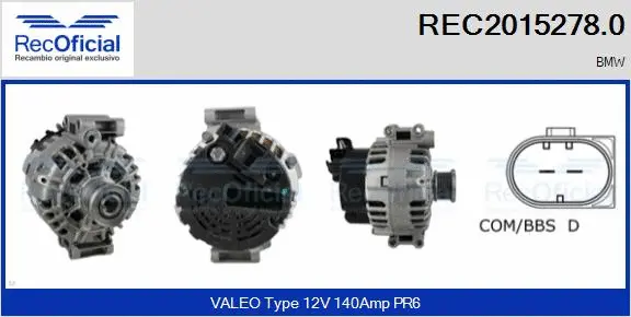 Alternator (REC2015278.0)