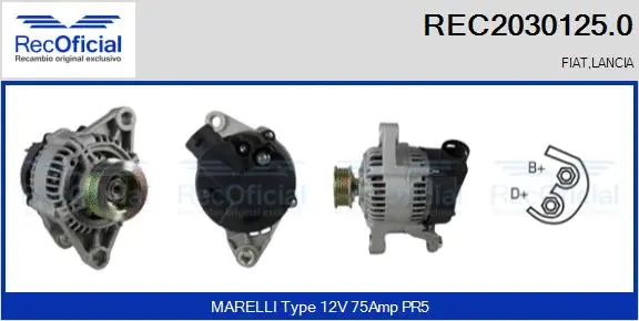 Alternator (REC2030125.0)