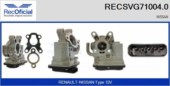 EGR Valve (RECSVG71004.0)