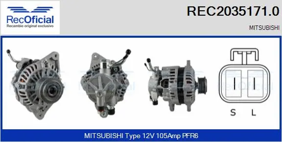 Alternator (REC2035171.0)
