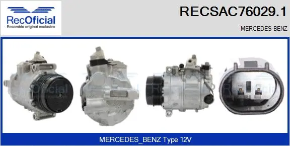 Compressor, air conditioning (RECSAC76029.1)