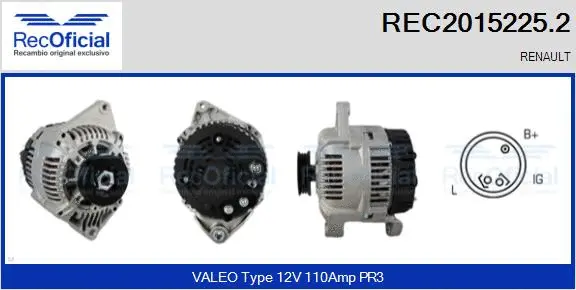 Alternator (REC2015225.2)