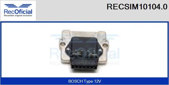 Switch Unit, ignition system (RECSIM10104.0)