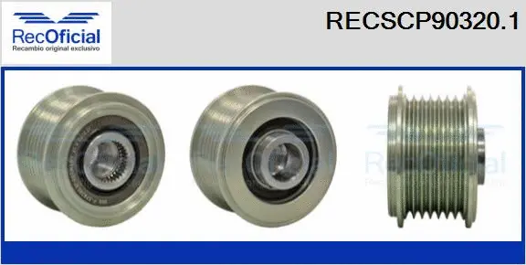 Belt Pulley, alternator (RECSCP90320.1)