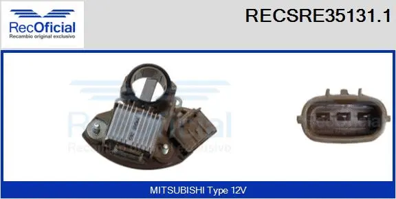 Alternator Regulator (RECSRE35131.1)