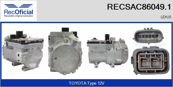 Compressor, air conditioning (RECSAC86049.1)