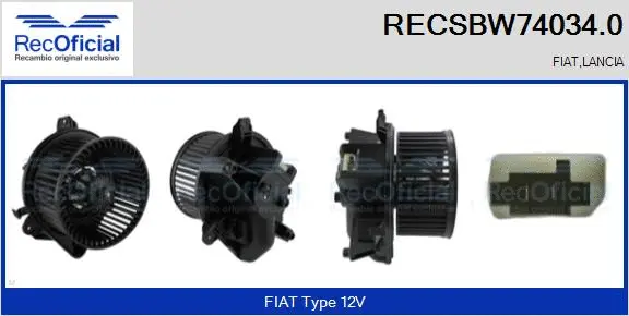 Interior Blower (RECSBW74034.0)