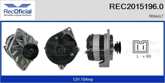 Alternator (REC2015196.0)