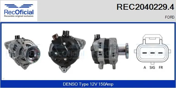 Alternator (REC2040229.4)