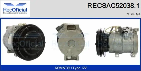 Compressor, air conditioning (RECSAC52038.1)
