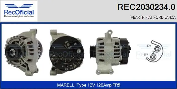 Alternator (REC2030234.0)