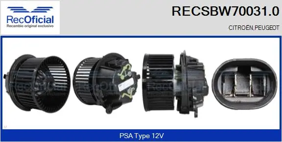Interior Blower (RECSBW70031.0)