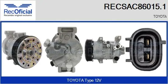 Compressor, air conditioning (RECSAC86015.1)