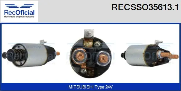 Solenoid Switch, starter (RECSSO35613.1)