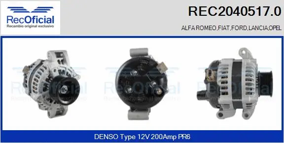 Alternator (REC2040517.0)