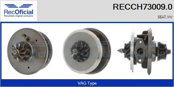 Core assembly, turbocharger (RECCH73009.0)