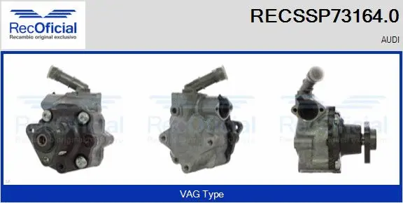Hydraulic Pump, steering (RECSSP73164.0)