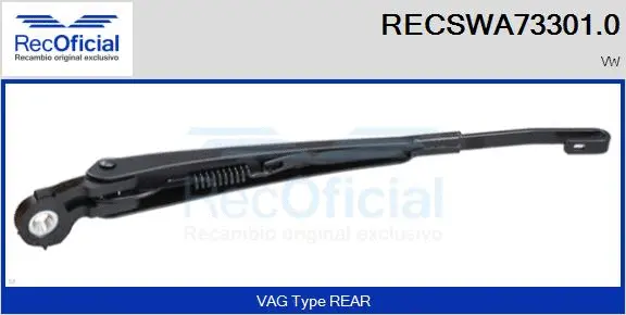 Wiper Arm, window cleaning (RECSWA73301.0)