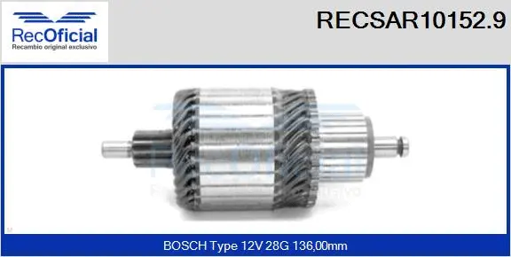 Armature, starter (RECSAR10152.9)