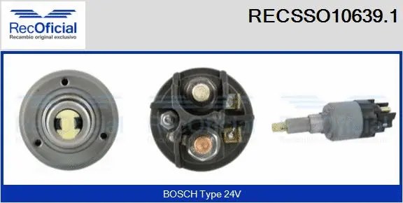 Solenoid Switch, starter (RECSSO10639.1)