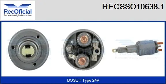 Solenoid Switch, starter (RECSSO10638.1)
