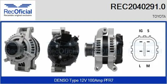 Alternator (REC2040291.0)