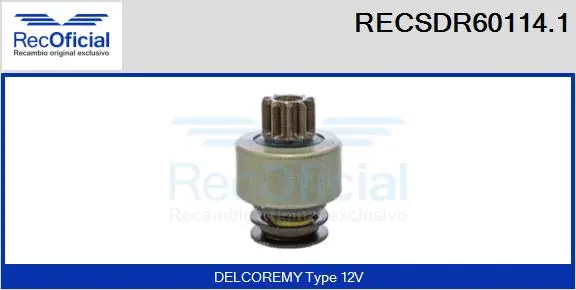 Pinion, starter (RECSDR60114.1)
