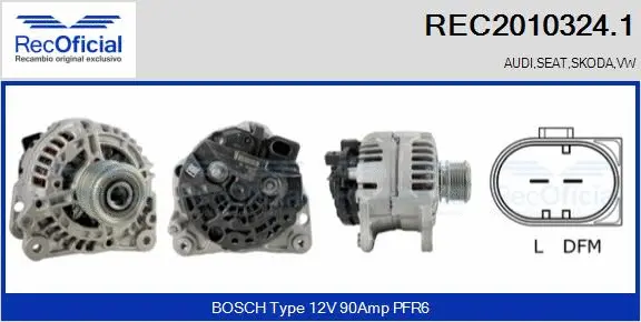 Alternator (REC2010324.1)