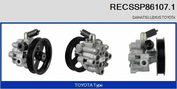 Hydraulic Pump, steering (RECSSP86107.1)