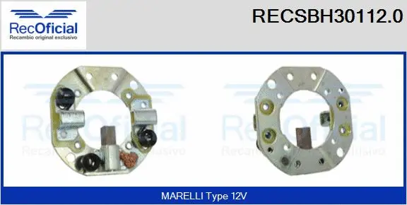 Holder, carbon brushes (RECSBH30112.0)