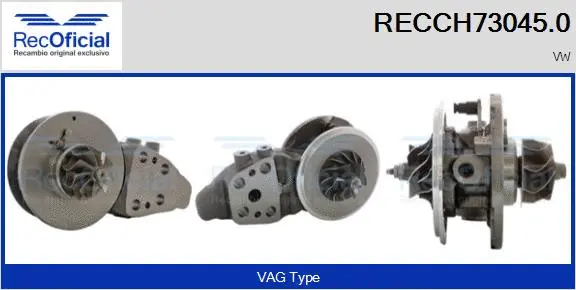 Core assembly, turbocharger (RECCH73045.0)