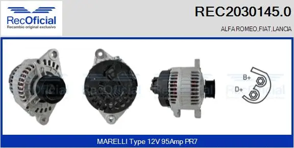 Alternator (REC2030145.0)