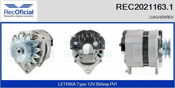 Alternator (REC2021163.1)