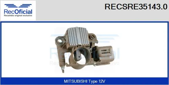 Alternator Regulator (RECSRE35143.0)