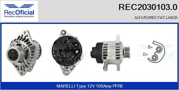 Alternator (REC2030103.0)