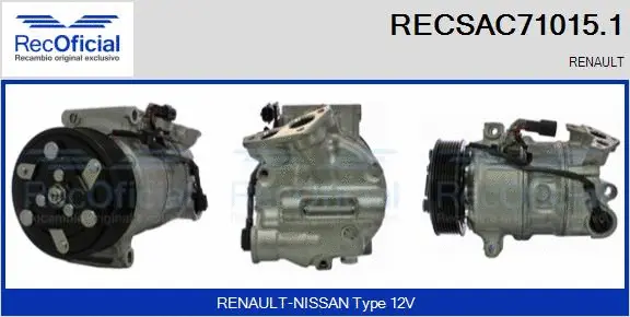 Compressor, air conditioning (RECSAC71015.1)