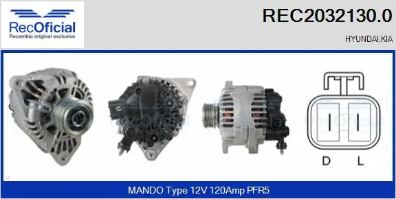 Alternator (REC2032130.0)
