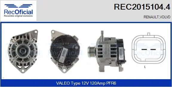 Alternator (REC2015104.4)