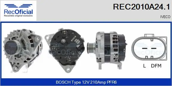 Alternator (REC2010A24.1)