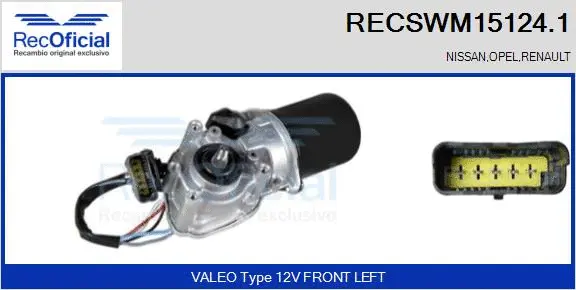 Wiper Motor (RECSWM15124.1)