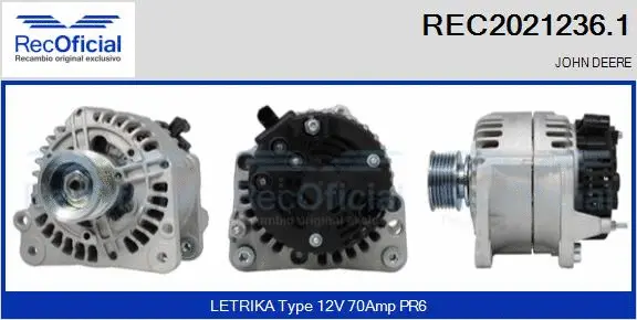 Alternator (REC2021236.1)