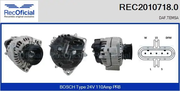 Alternator (REC2010718.0)
