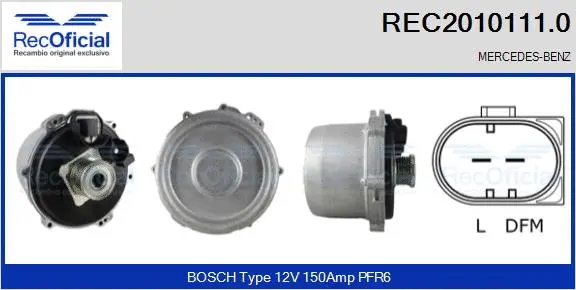 Alternator (REC2010111.0)