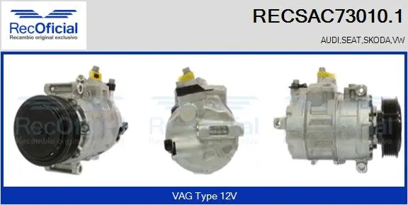 Compressor, air conditioning (RECSAC73010.1)